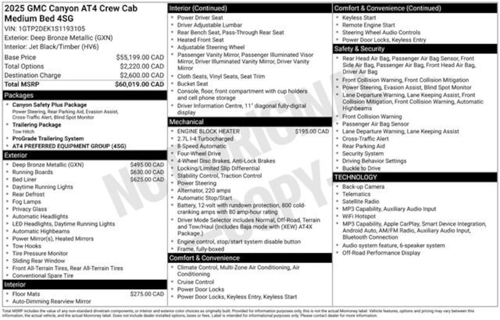 Used 2025 GMC Canyon AT4 Truck