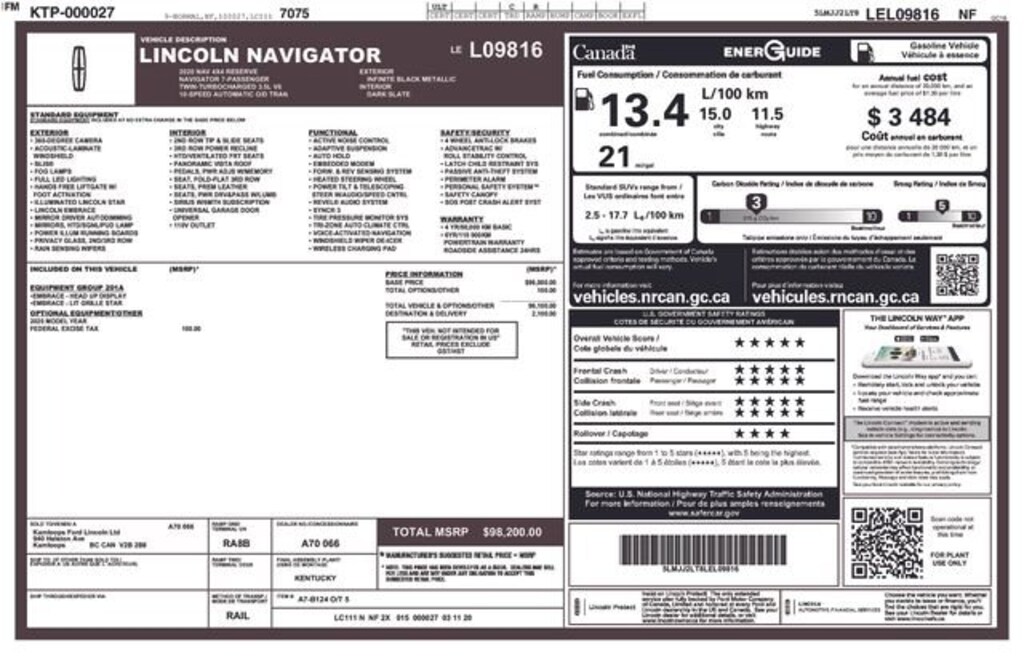 Used 2020 Lincoln Navigator Reserve SUV