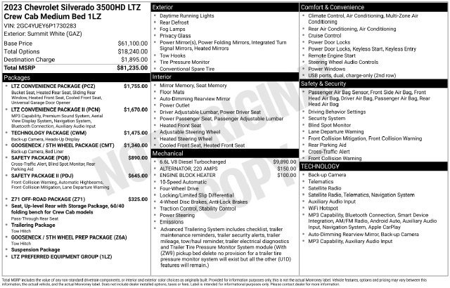 2023 Chevrolet Silverado 3500HD LTZ - Photo 32