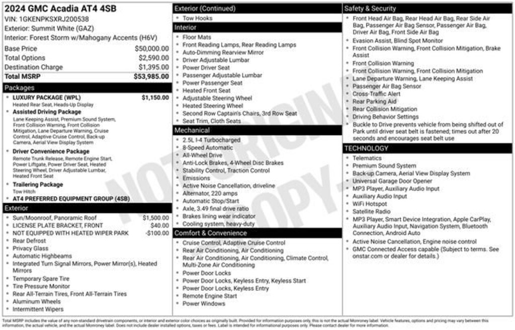 Used 2024 GMC Acadia AT4 SUV