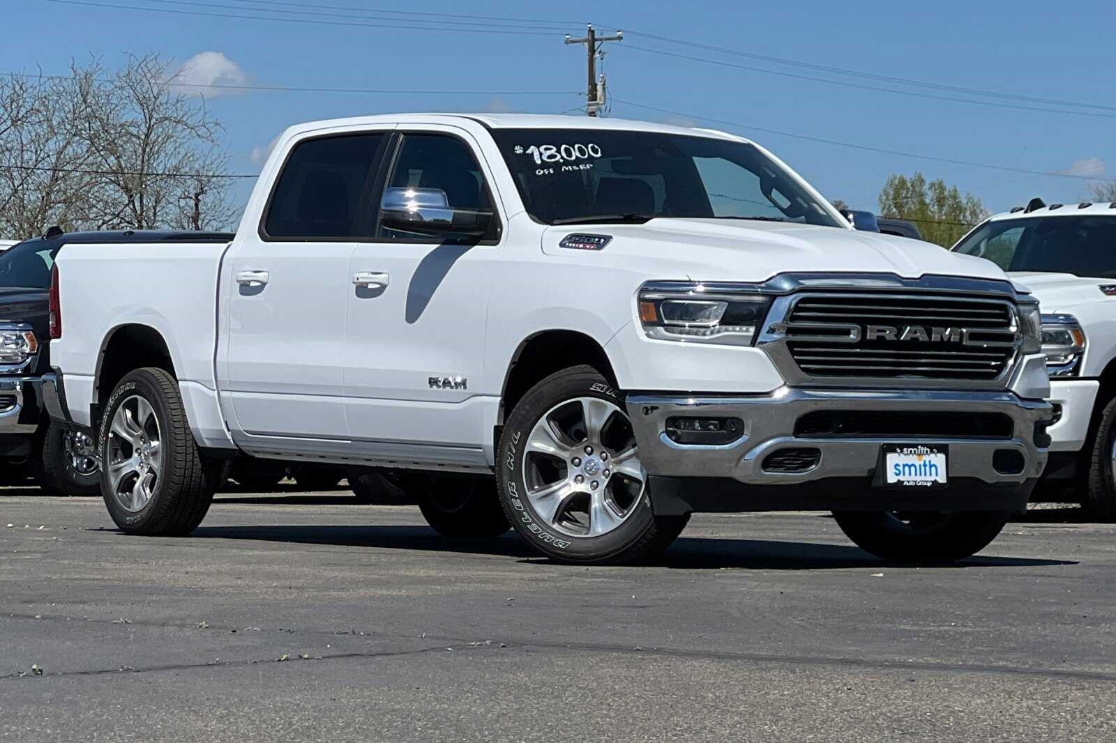 Used 2023 RAM Ram 1500 Pickup Laramie with VIN 1C6SRFJM6PN547801 for sale in Weiser, ID