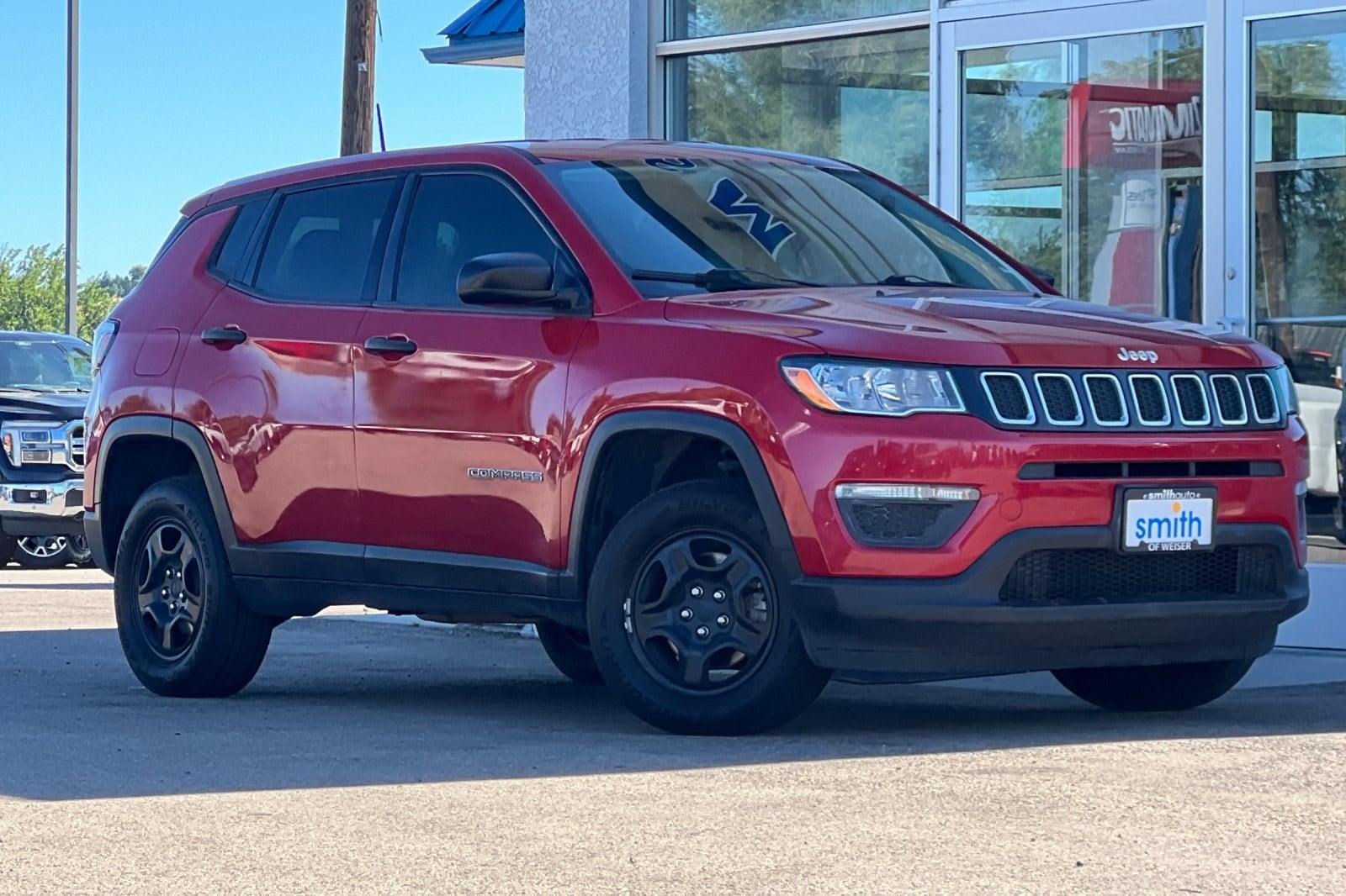 Used 2018 Jeep Compass Sport with VIN 3C4NJDAB3JT136332 for sale in Weiser, ID