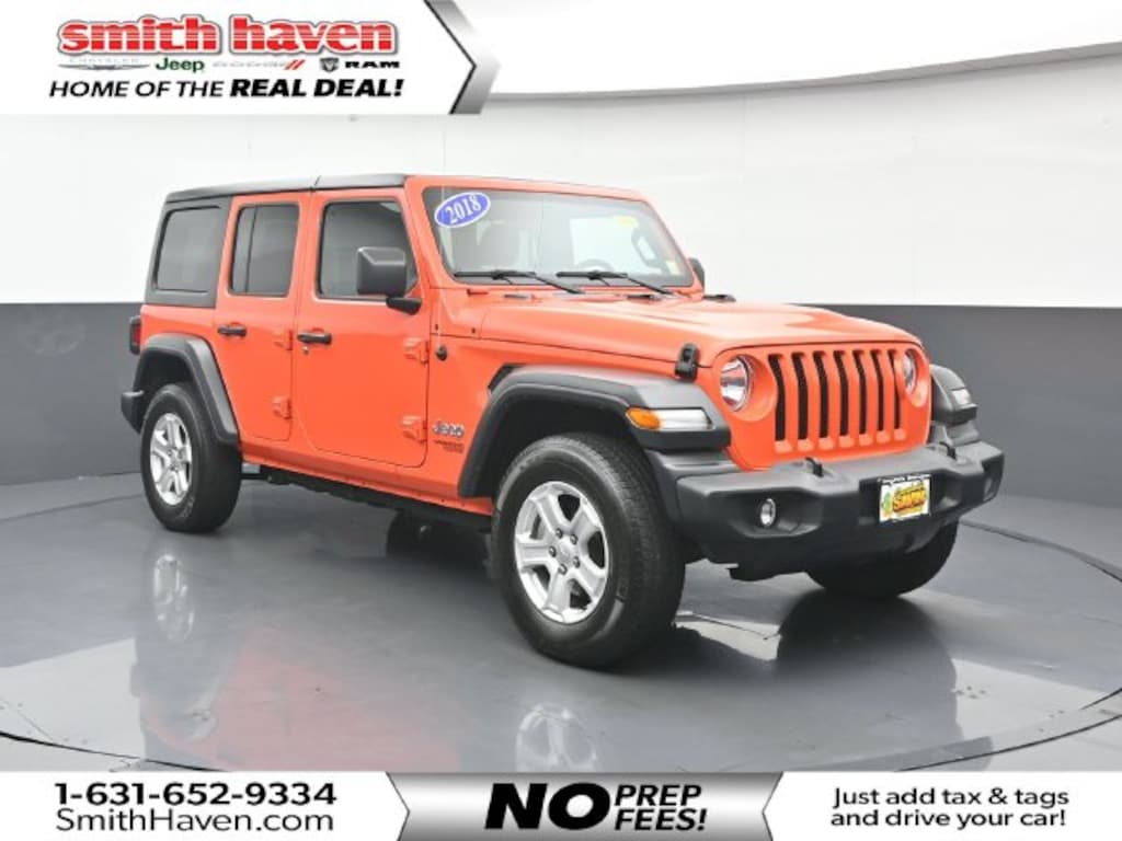 Certified 2018 Jeep Wrangler Unlimited Sport S SUV