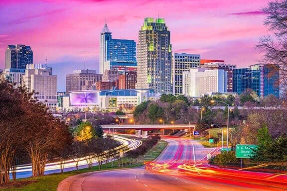 City of Raleigh Skyline