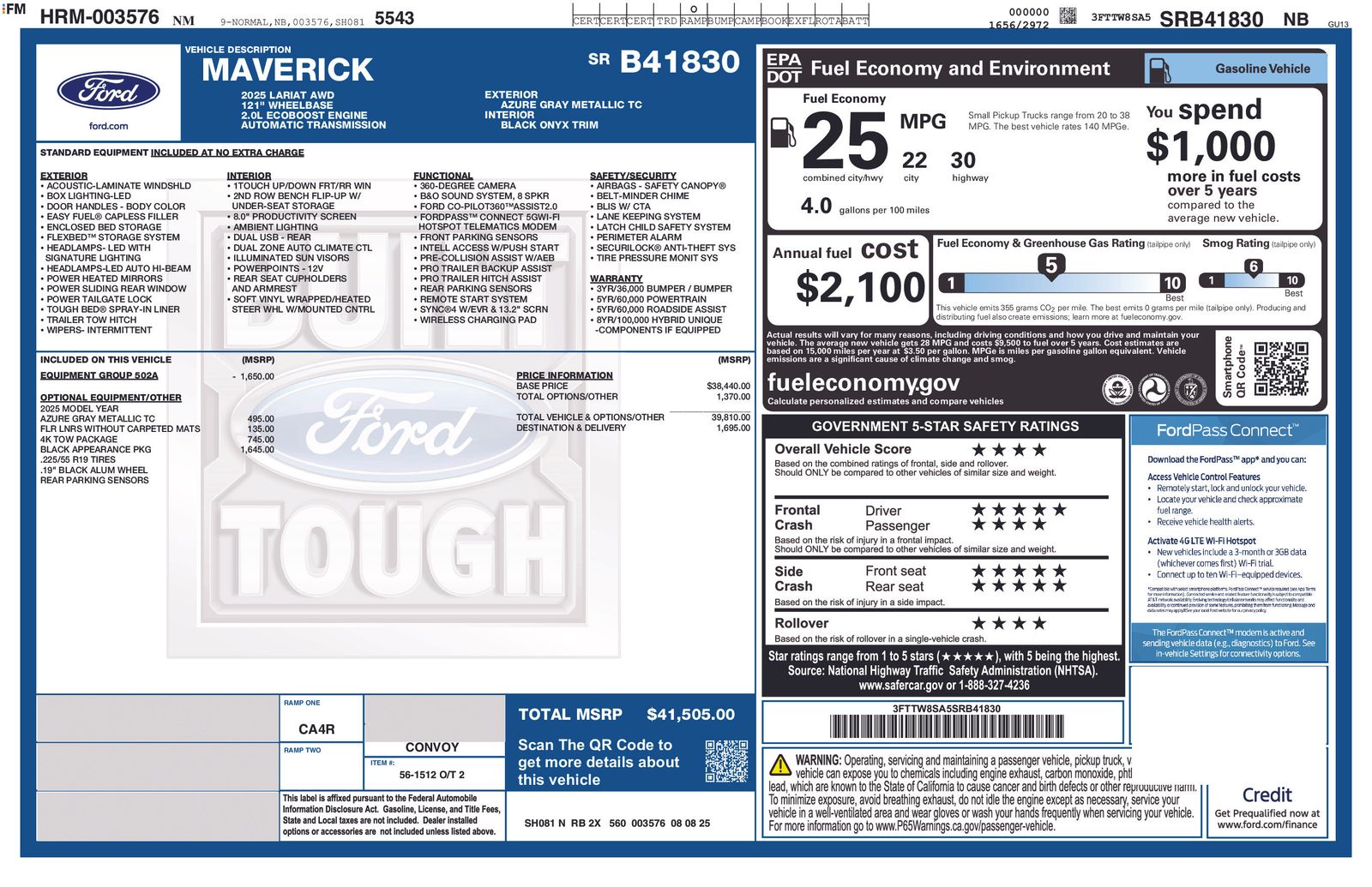 2025 Ford Maverick Lariat - Photo 6