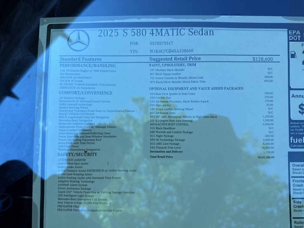 2025 Mercedes-Benz S-Class S 580 - Photo 13