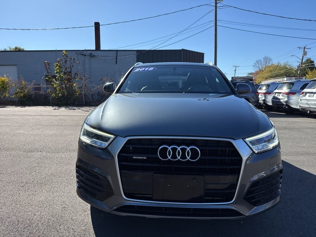 Used 2018 Audi Q3 Premium Plus with VIN WA1JCCFS1JR019363 for sale in Haverhill, MA