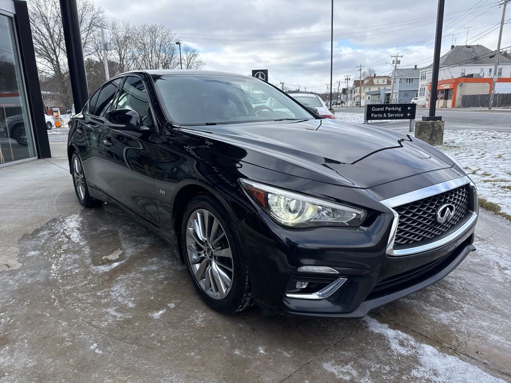 Used 2018 INFINITI Q50 LUXE with VIN JN1EV7AR7JM443918 for sale in Haverhill, MA