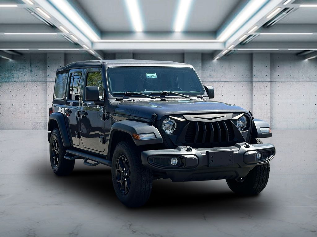 Used 2021 Jeep Wrangler Unlimited Willys Sport with VIN 1C4HJXDN3MW683099 for sale in Saint James, NY