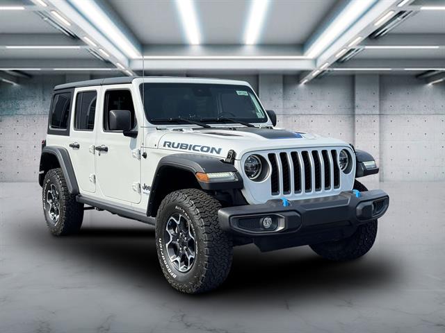 Used 2022 Jeep Wrangler Unlimited Rubicon 4XE with VIN 1C4JJXR6XNW215584 for sale in Saint James, NY