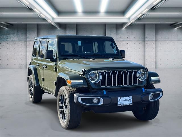 Used 2024 Jeep Wrangler 4xe Sahara 4XE with VIN 1C4RJXP64RW208206 for sale in Saint James, NY