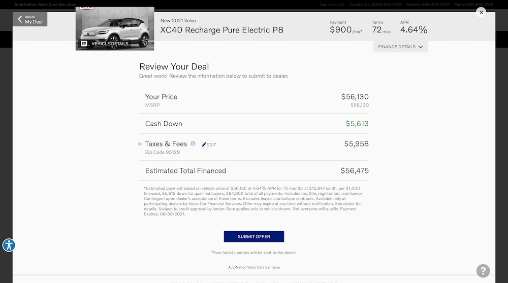 Buy Your Car Online AutoNation Volvo Cars San Jose