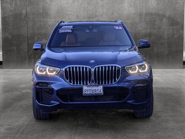 Used 2022 BMW X5 40i with VIN 5UXCR6C01N9J38360 for sale in San Jose, CA