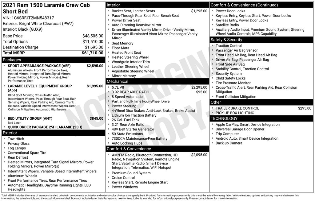 2021 RAM Ram 1500 Pickup Laramie's photo