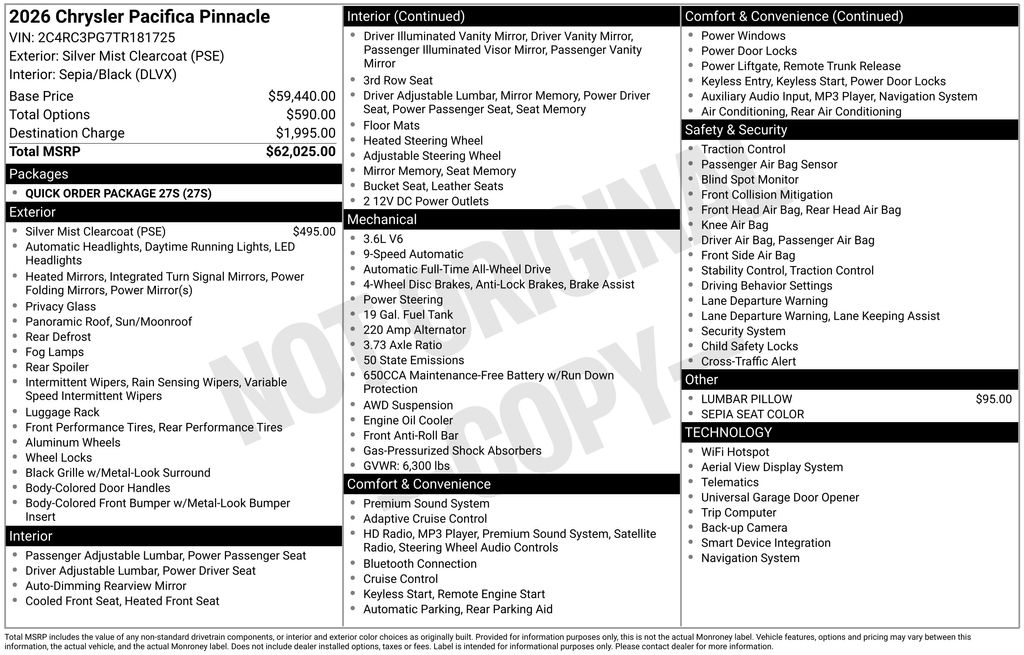 2026 Chrysler Pacifica Pinnacle - Photo 5