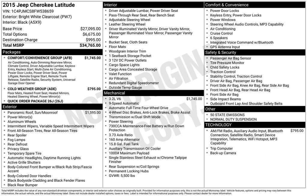 2015 Jeep Cherokee Latitude's photo