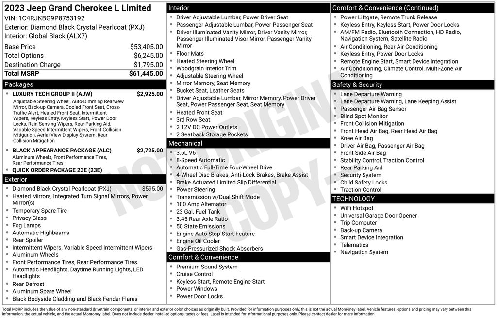 2023 Jeep Grand Cherokee L SUV 