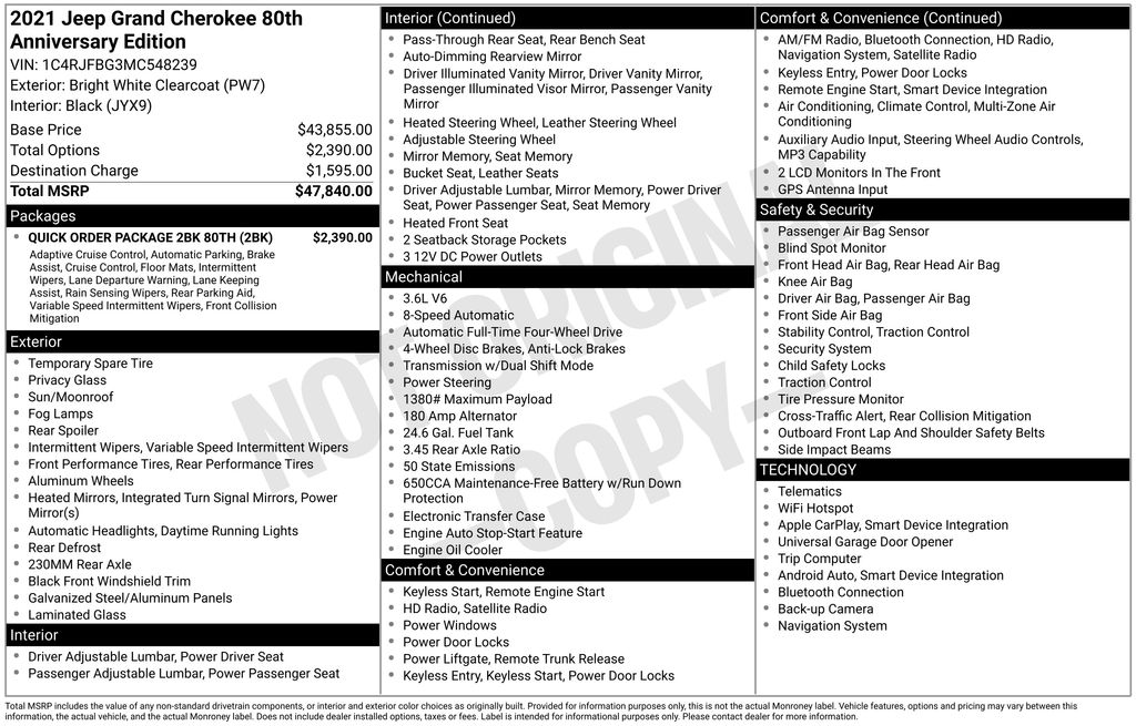 2021 Jeep Grand Cherokee 80th Edition's photo