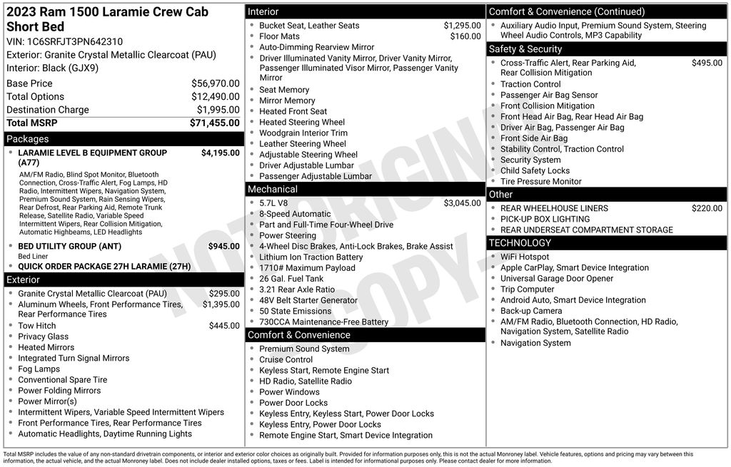 2023 RAM Ram 1500 Pickup Laramie's photo