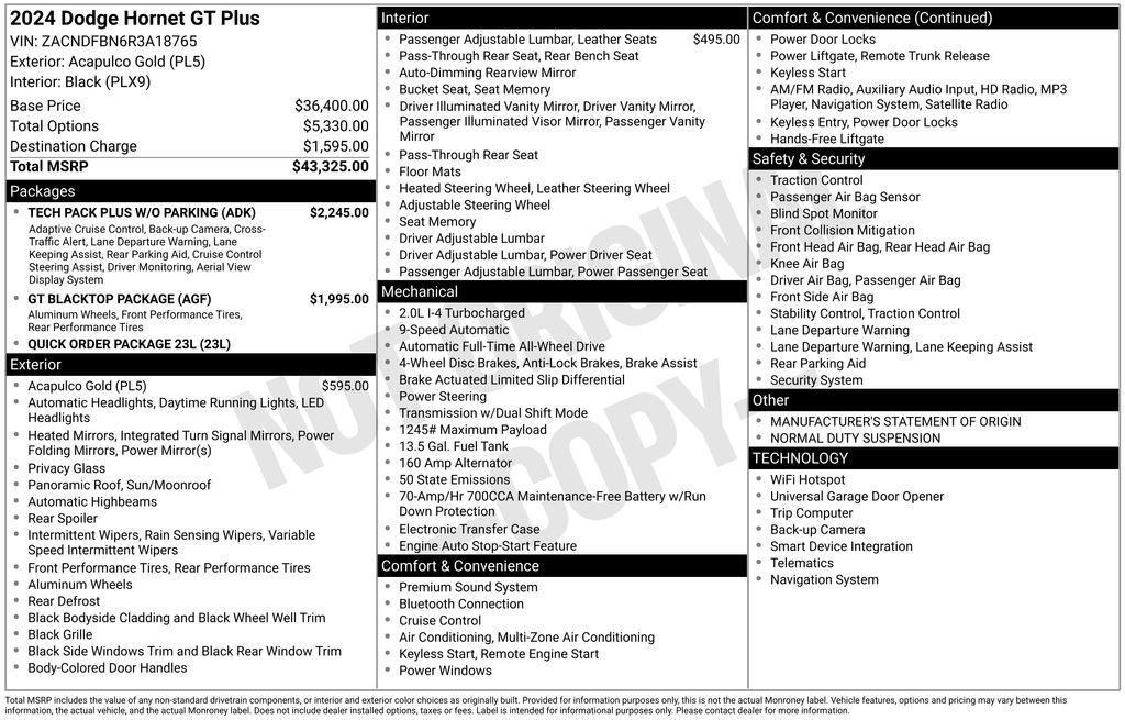 2024 Dodge Hornet SUV 