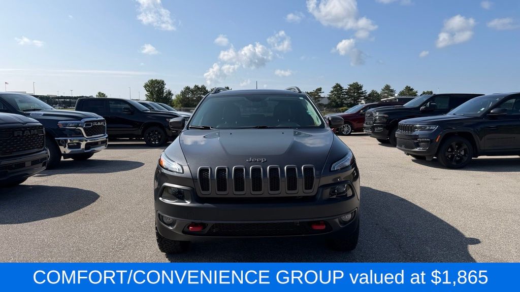 Used 2017 Jeep Cherokee Trailhawk with VIN 1C4PJMBS0HW633818 for sale in Midland, MI