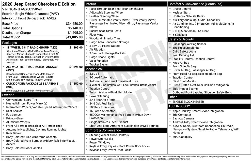 2020 Jeep Grand Cherokee Laredo E's photo