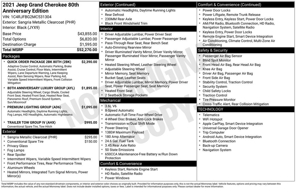 2021 Jeep Grand Cherokee 80th Edition's photo