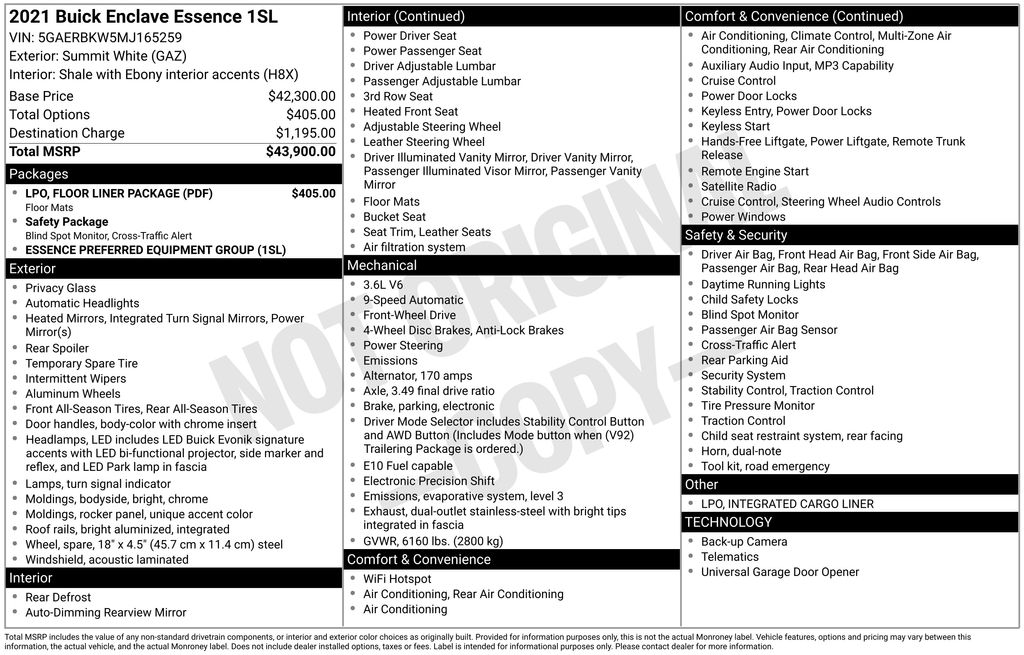 2021 Buick Enclave Essence's photo