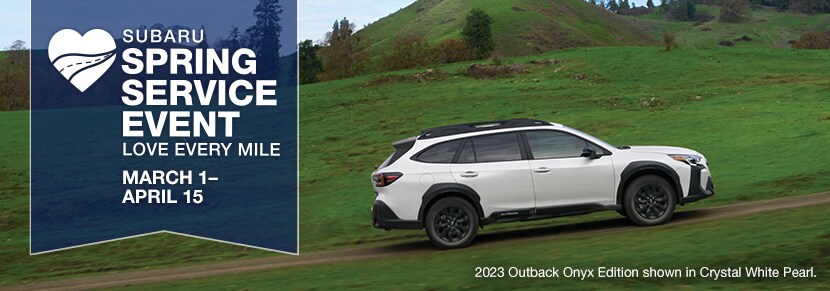 2023 Outback Onyx Edition shown in Crystal White Pearl
