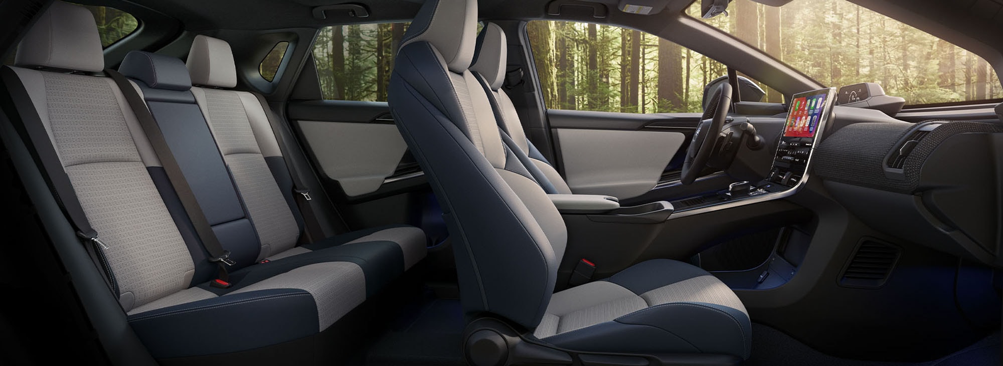 A side view of the interior of the 2023 Solterra.