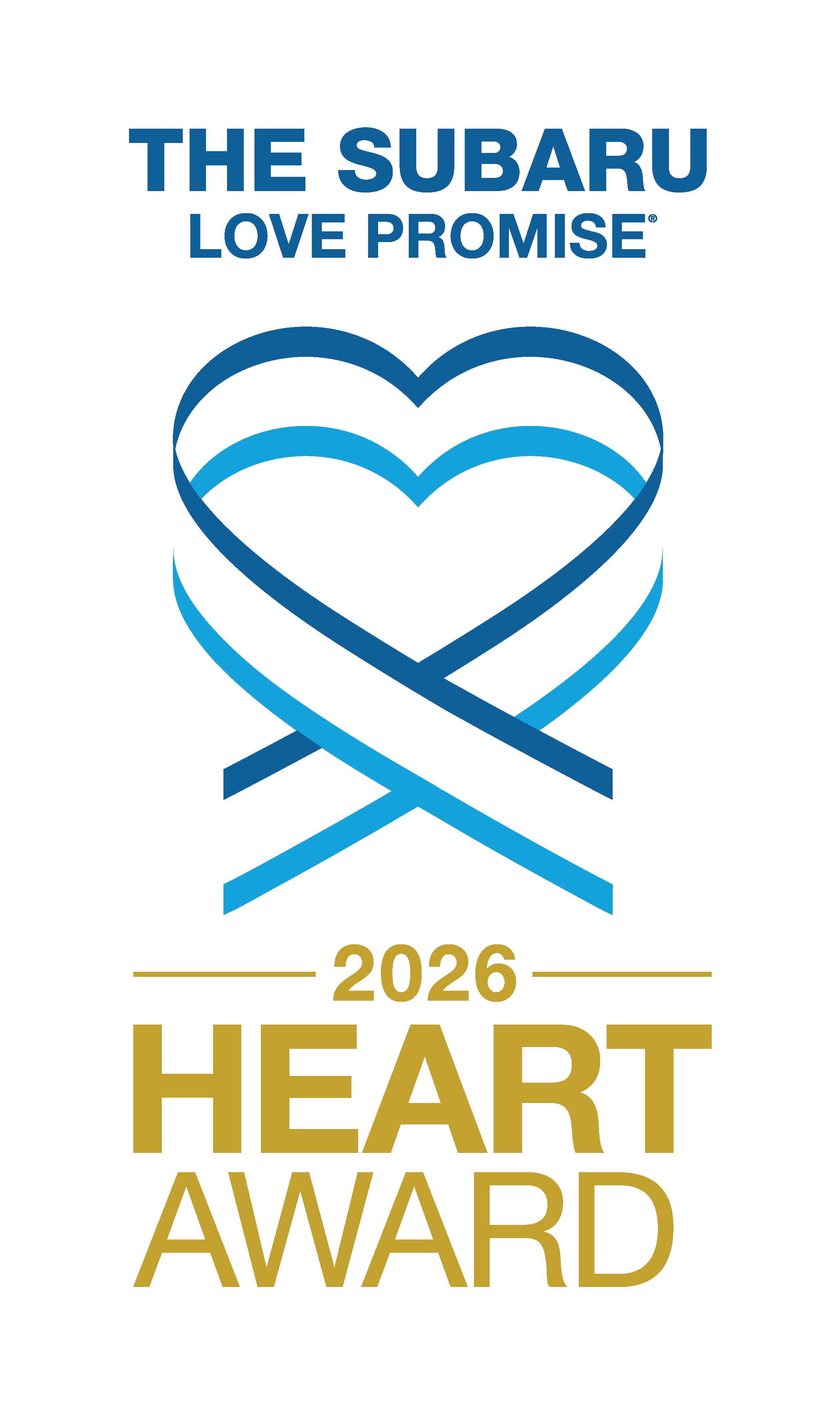 We are honored to receive the 2026 Subaru Love Promise HEART Award