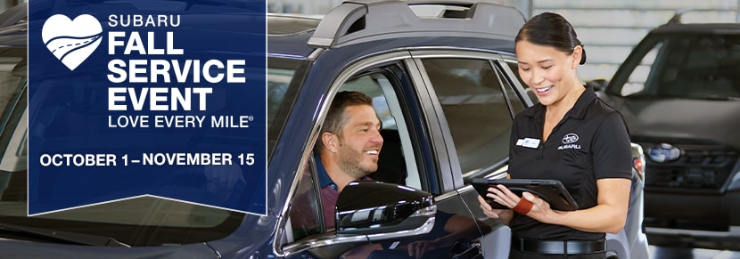 Special service savings October 1–November 15 at your local Subaru retailer!