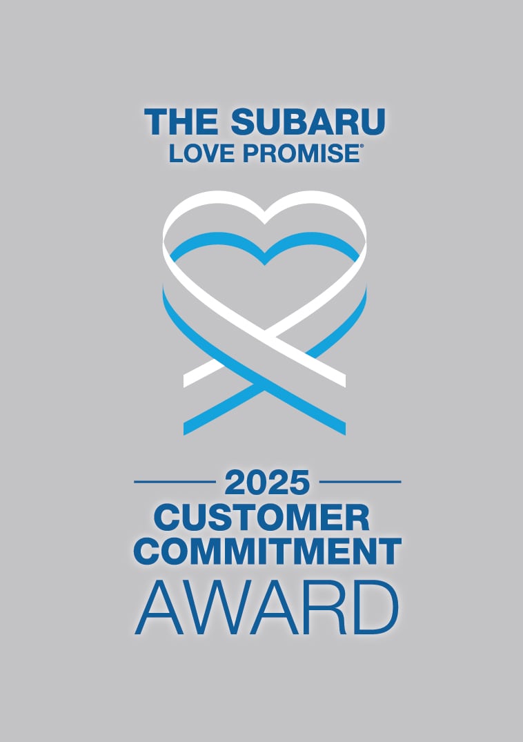The 2025 Subaru Love Promise Customer Commitment Award 