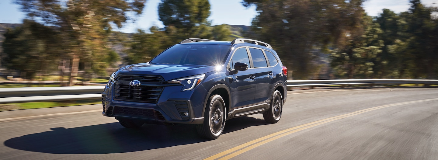  A 2023 Ascent driving on a highway.