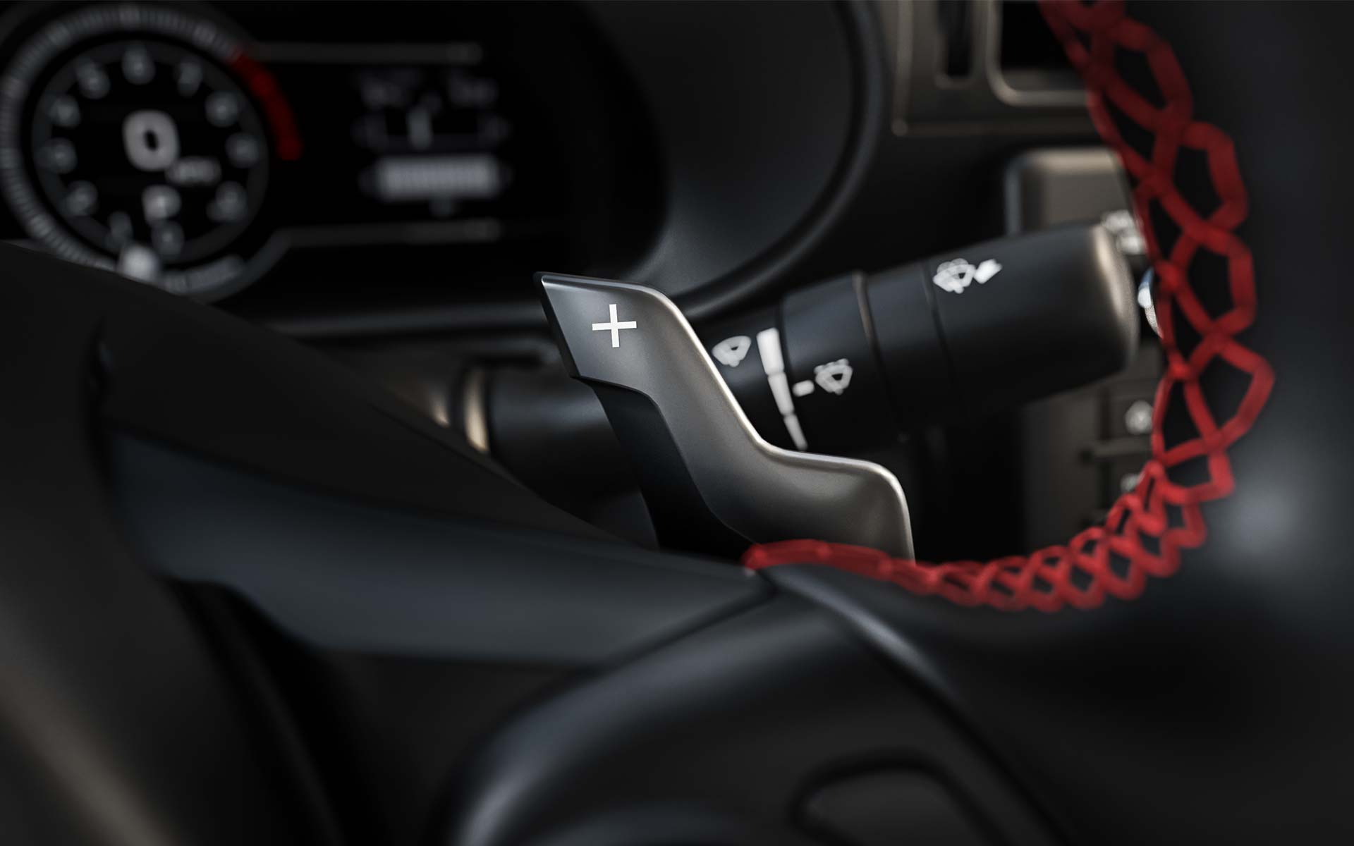 A close up shot of the paddle shifters on the 2022 Subaru BRZ Limited. 