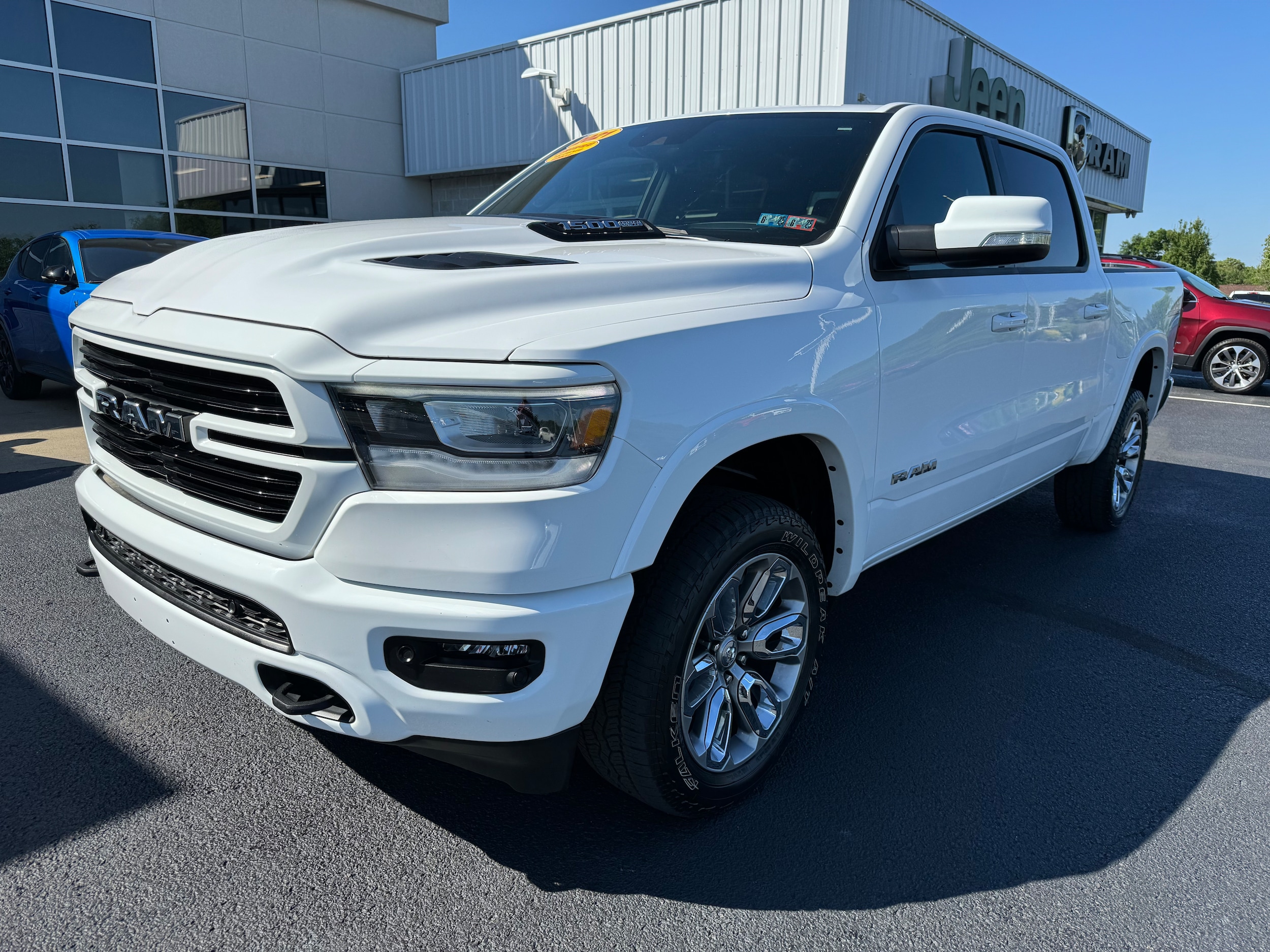 Used 2021 RAM Ram 1500 Pickup Laramie with VIN 1C6SRFJT1MN514756 for sale in Brownsville, PA