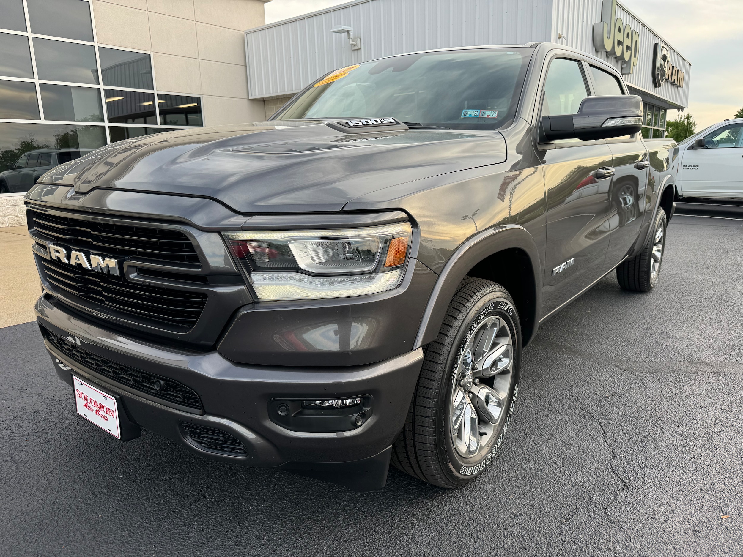 Used 2021 RAM Ram 1500 Pickup Laramie with VIN 1C6SRFJT4MN507350 for sale in Brownsville, PA