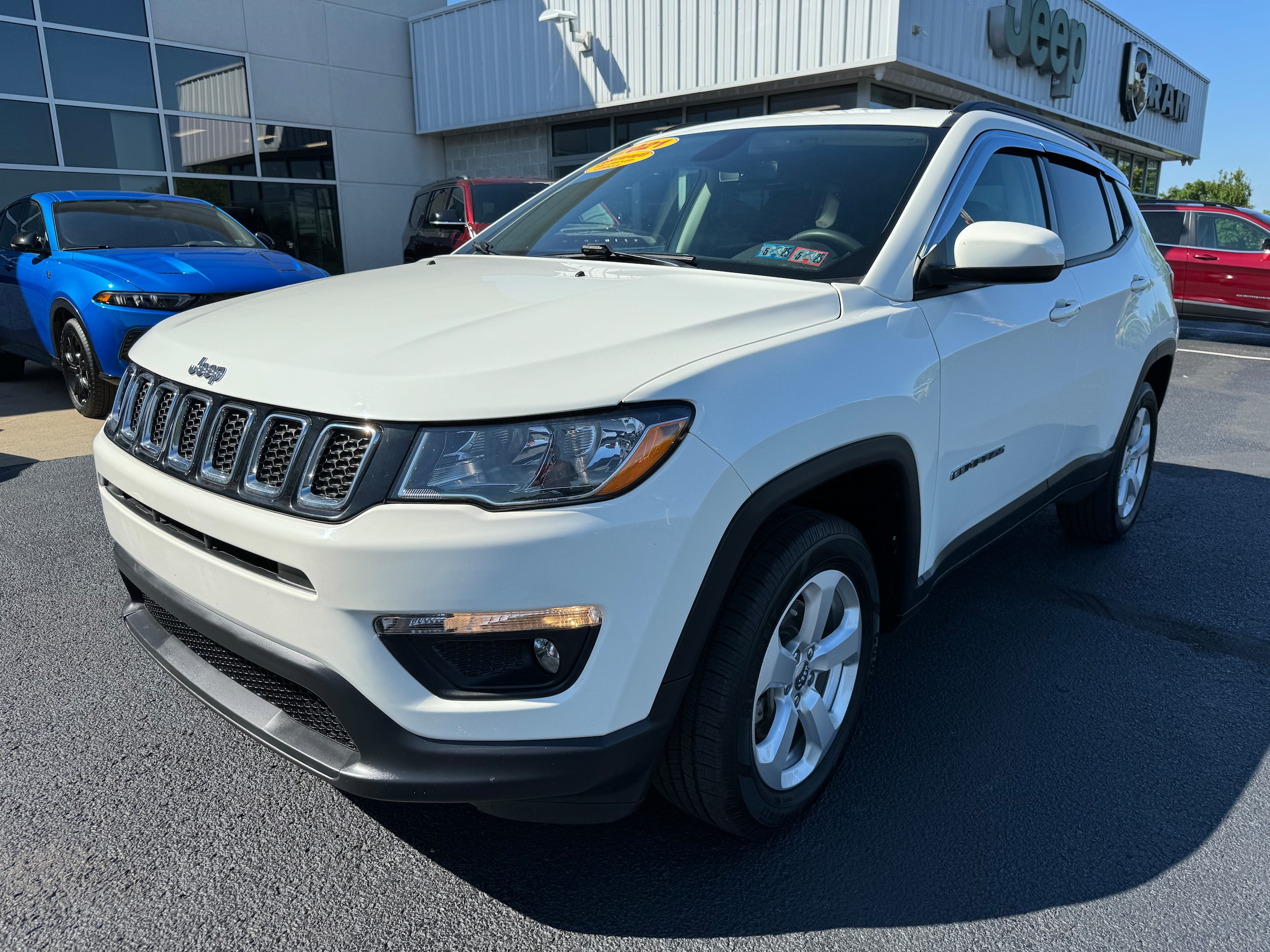 Used 2021 Jeep Compass Latitude with VIN 3C4NJDBB9MT562271 for sale in Brownsville, PA