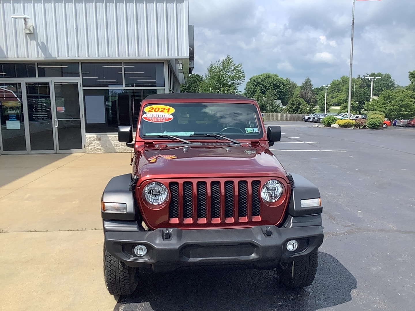 Certified 2021 Jeep Wrangler ISLANDER with VIN 1C4GJXAN6MW668435 for sale in Brownsville, PA