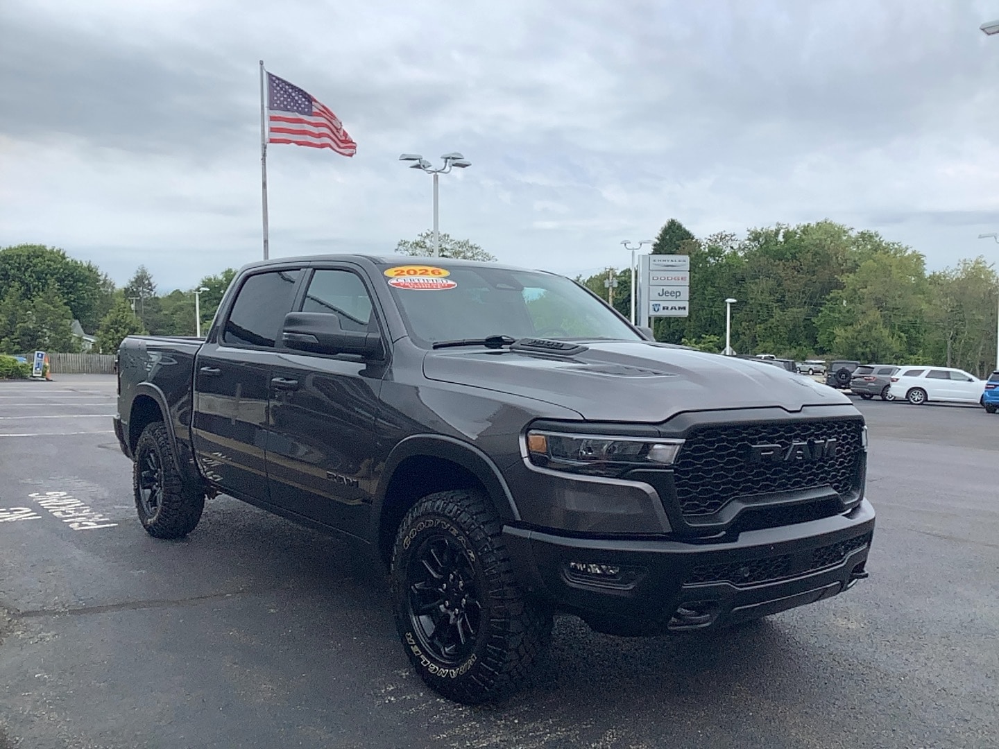 2026 Ram 1500 Rebel Granite Crystal Metallic Clearcoat at Solomon CJD Brownsville