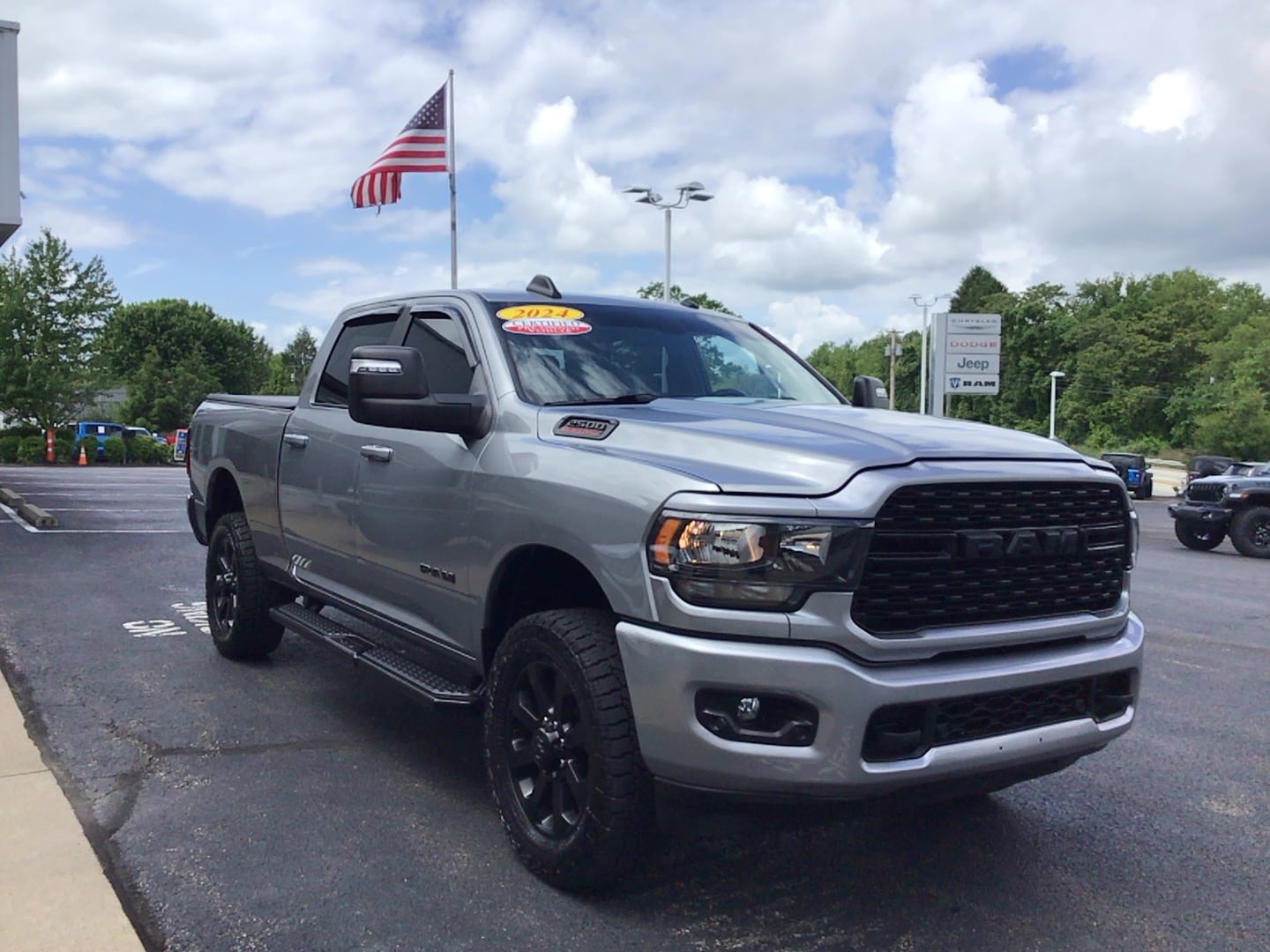 2024 Ram 2500 Big Horn Billet Silver Metallic Clearcoat at Solomon CJD Brownsville