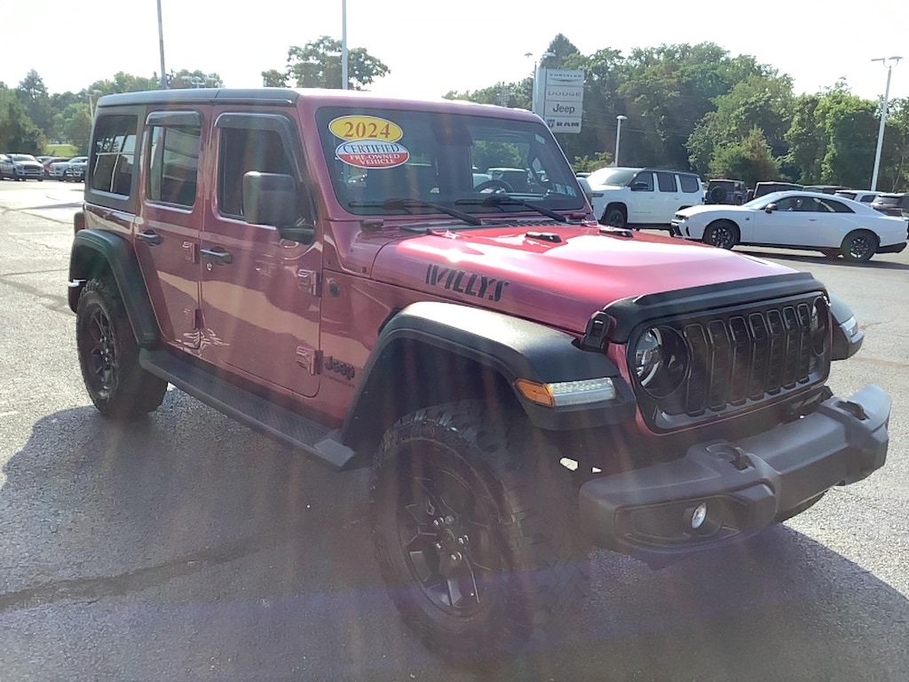 Certified 2024 Jeep Wrangler Willys Willys 4x4