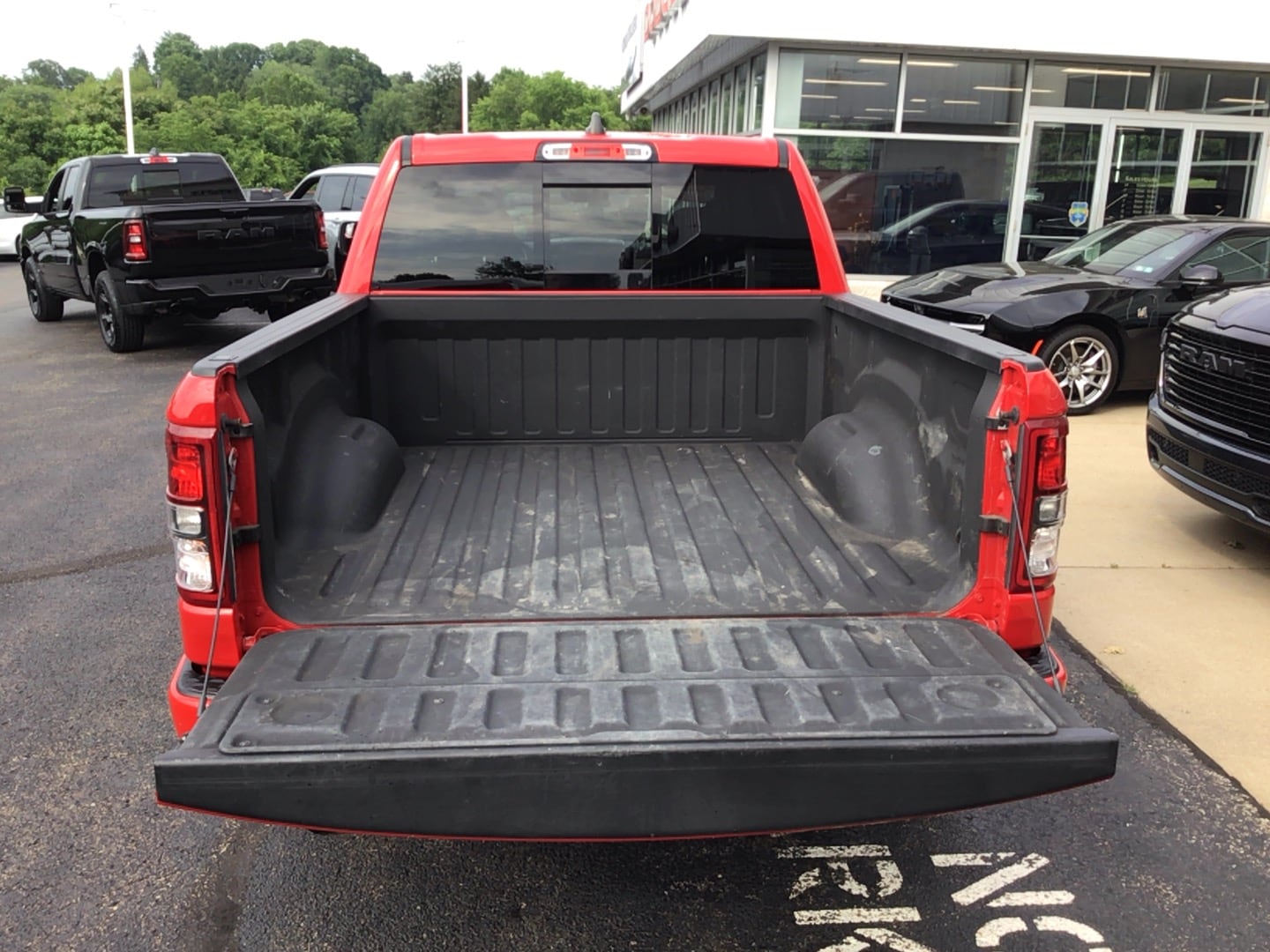 2021 Ram 1500 Big Horn Flame Red Clearcoat at Solomon CJD Brownsville