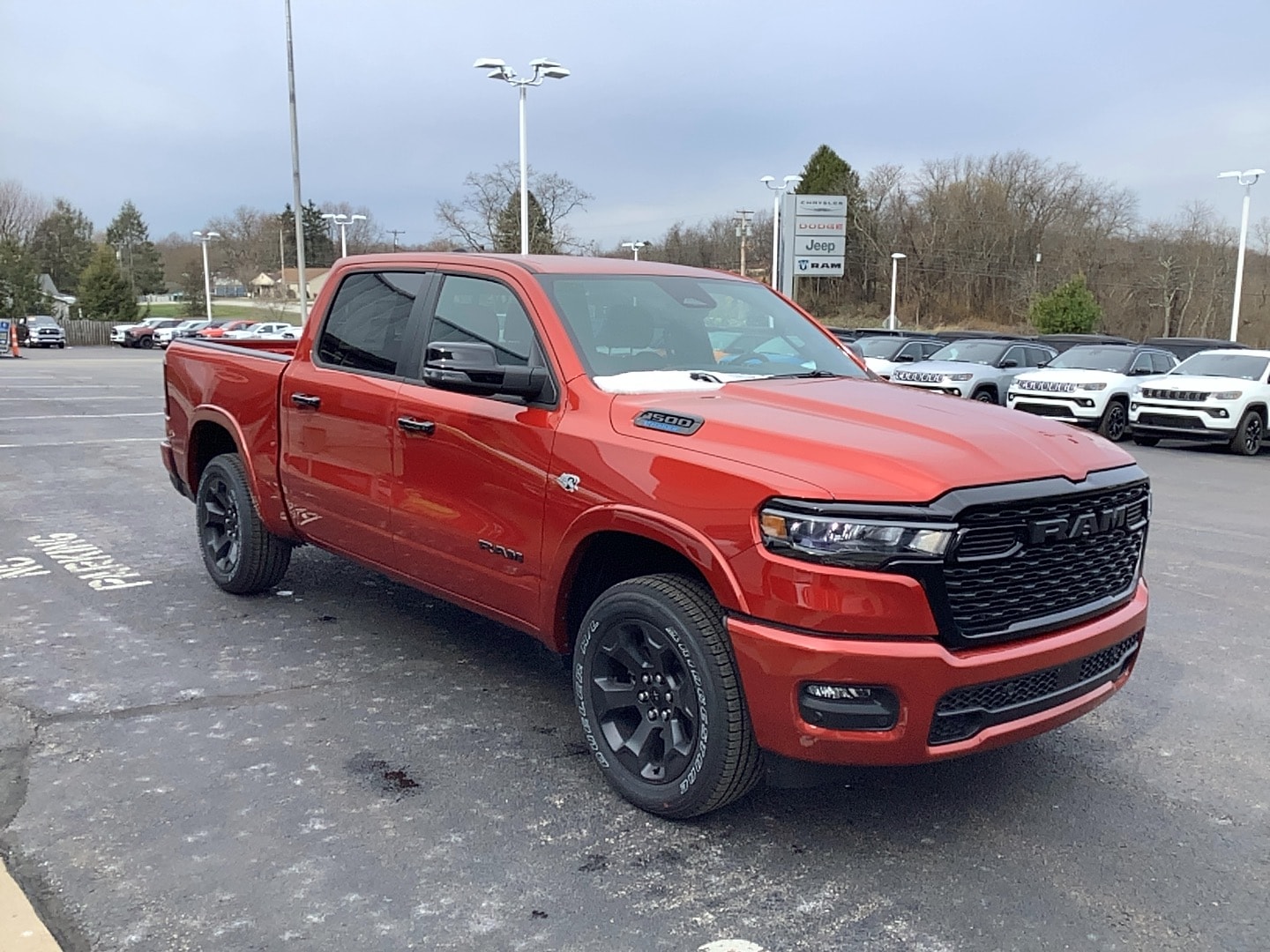 2026 Ram 1500 BIG HORN CREW CAB 4X4 5'7 BOX Molten Red Pearlcoat at Solomon CJD Carmichaels
