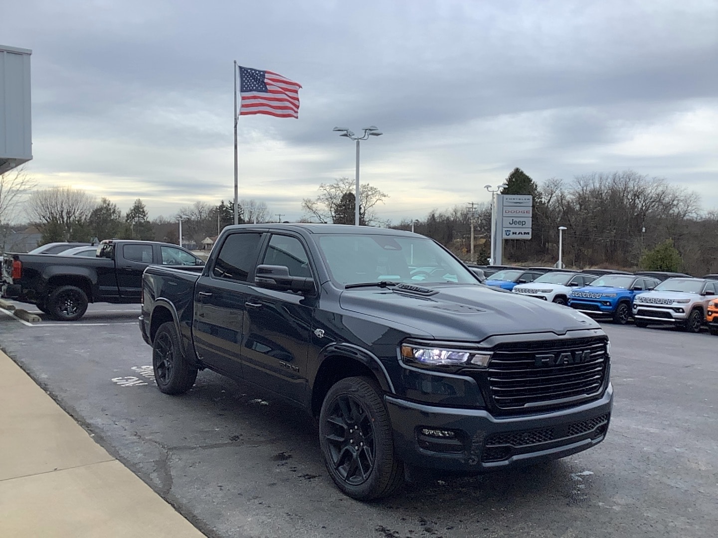 2026 Ram 1500 LARAMIE CREW CAB 4X4 5'7 BOX Forged Blue at Solomon CJD Carmichaels