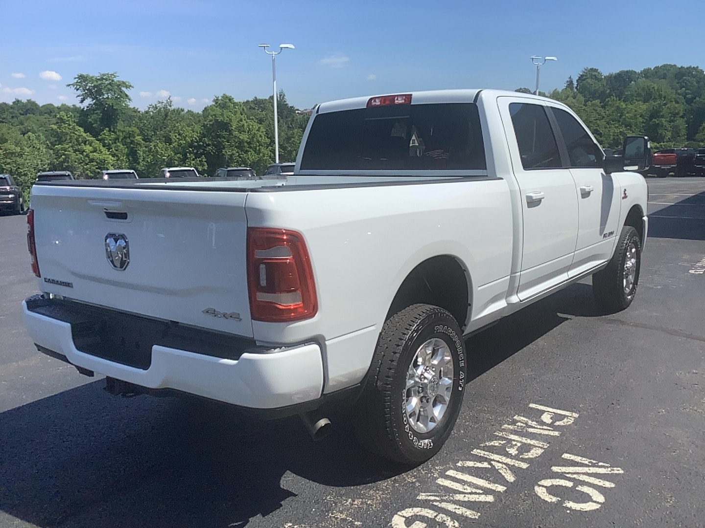 2024 Ram 2500 Laramie Bright White Clearcoat at Solomon CJD Brownsville
