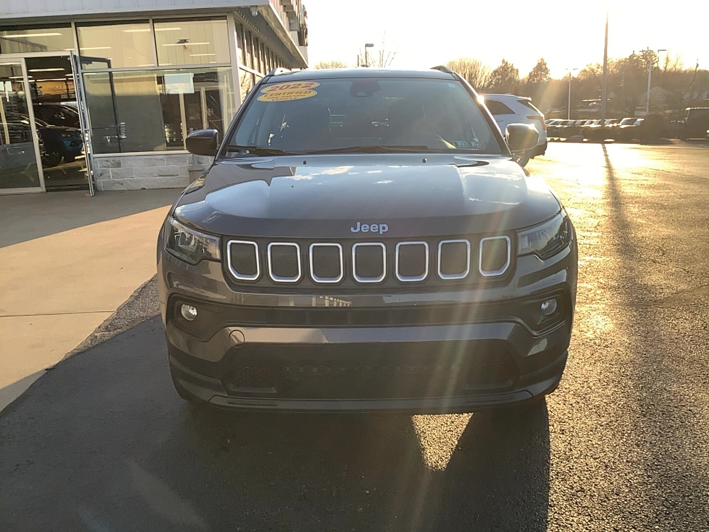 Certified 2022 Jeep Compass Latitude with VIN 3C4NJDBB3NT125626 for sale in Brownsville, PA