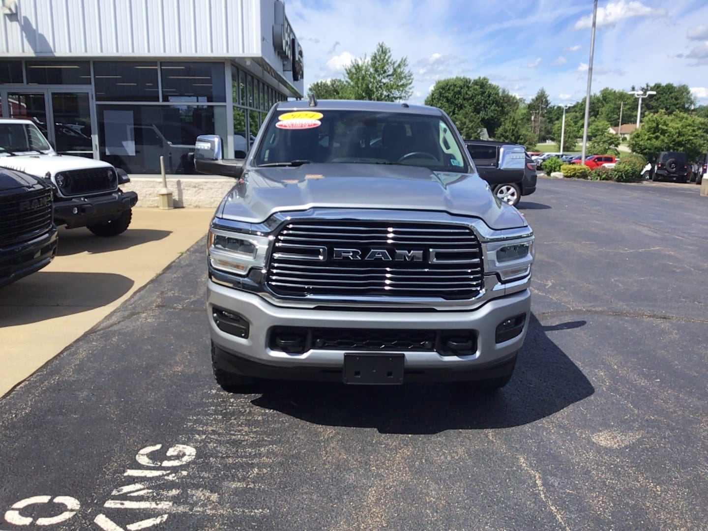 2024 Ram 2500 Laramie Billet Silver Metallic Clearcoat at Solomon CJD Brownsville