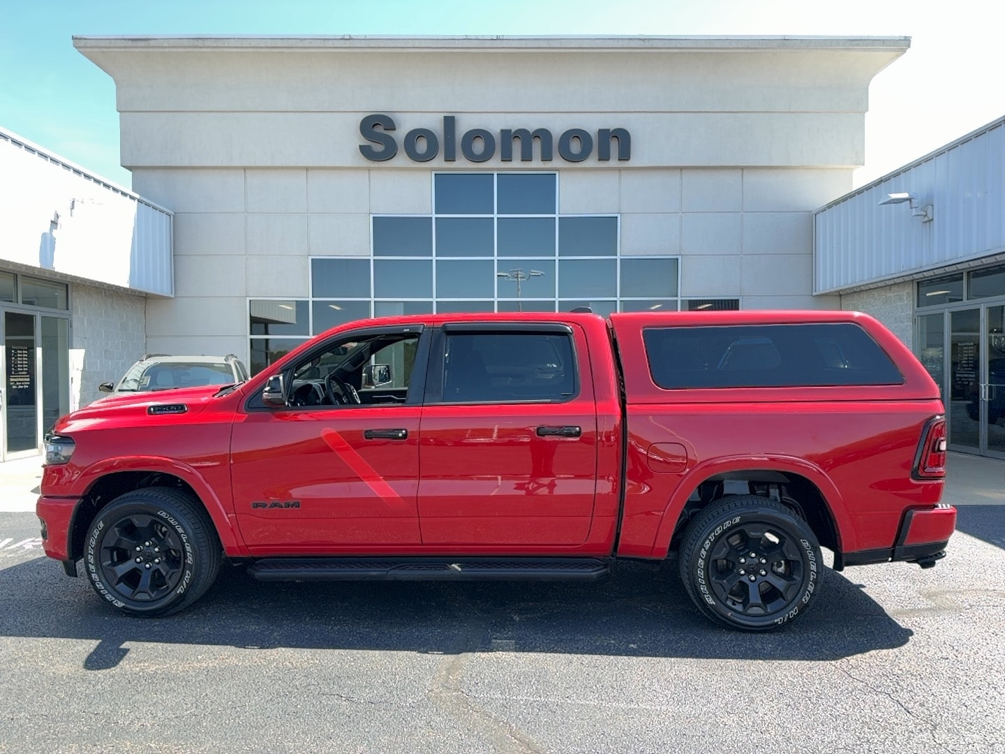 2025 Ram 1500 Big Horn Flame Red Clearcoat at Solomon CJD Brownsville