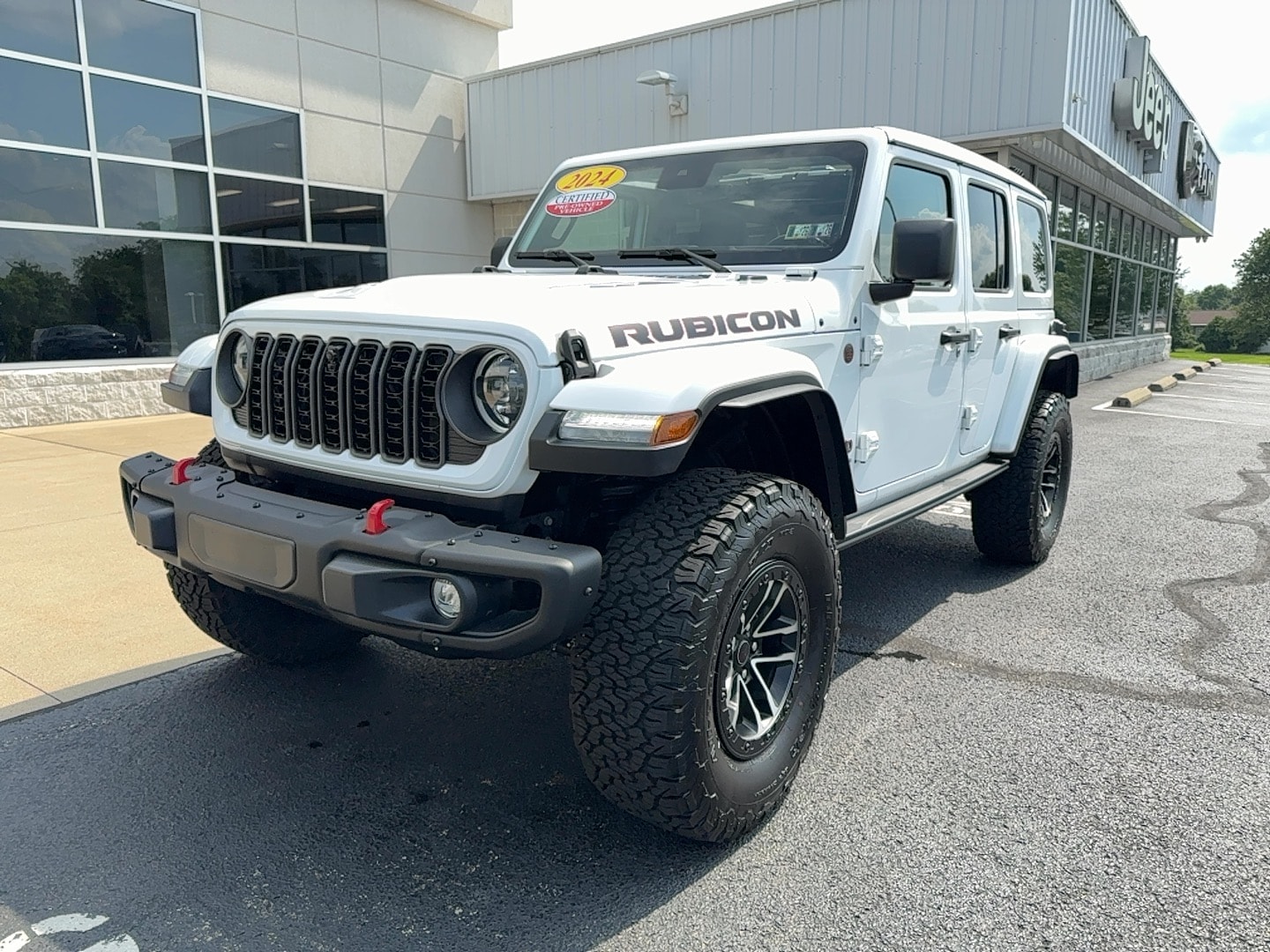 Certified 2024 Jeep Wrangler 4-Door Rubicon X with VIN 1C4RJXFG1RW357585 for sale in Brownsville, PA